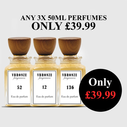 3 x 50ml Perfume Bottles